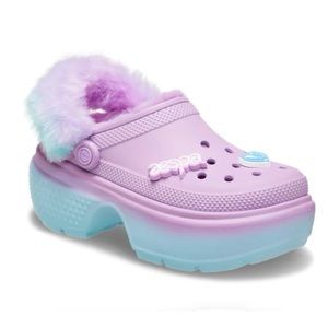 New Aespa X Crocs Stomp Lined Pastel Pink Clog Sandals Mens 7  Womens 9 Limited